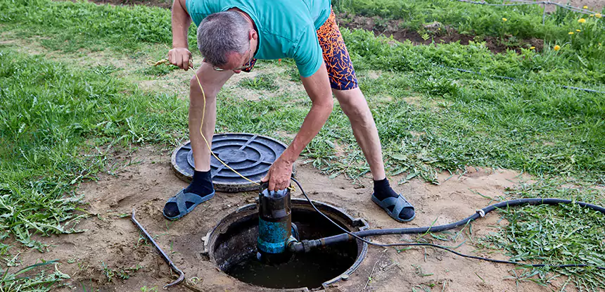 Outdoor Sewage Cleanup in Cedartown